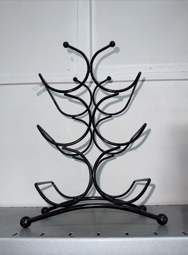 Black metal countertop wine - metal,