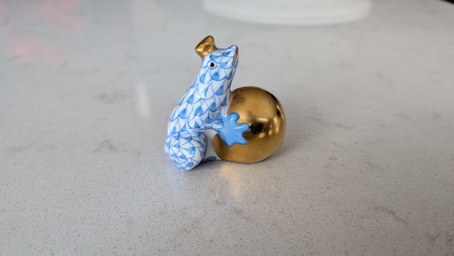Herend crown prince frog - frog, with
