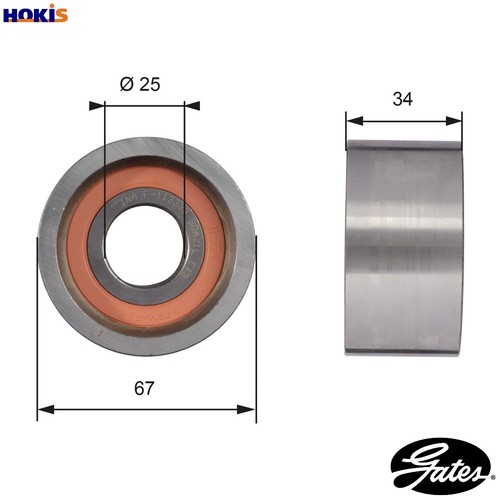 Deflection pulleyguide pulley - deflection,