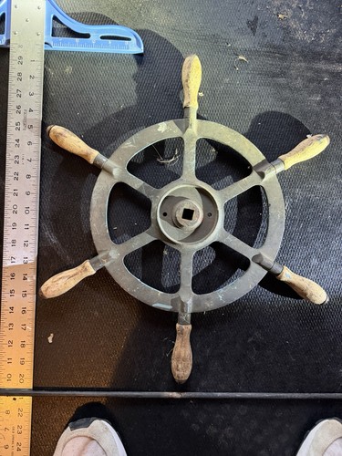 Vintage cast metal ship - cast,