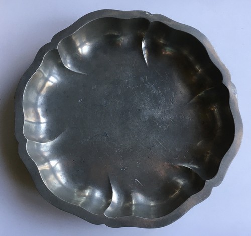 Pewter bowl antique fruit - bowl,