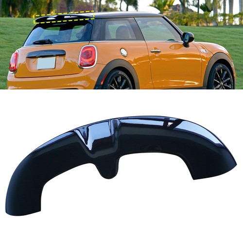 Gloss black rear trunk roof - black,
