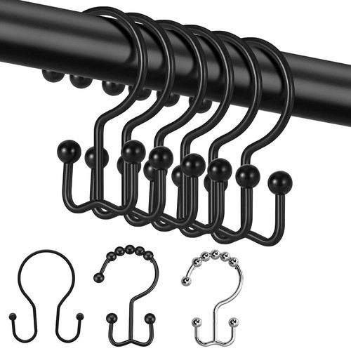 12pcs shower curtain hooks - curtain,