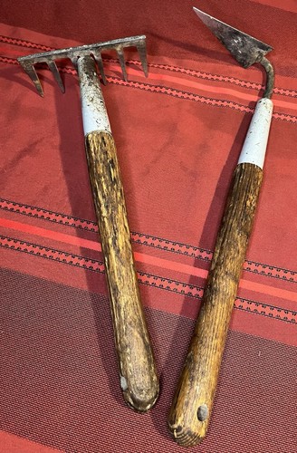 Vintage hand fork trowel - hand, fork,