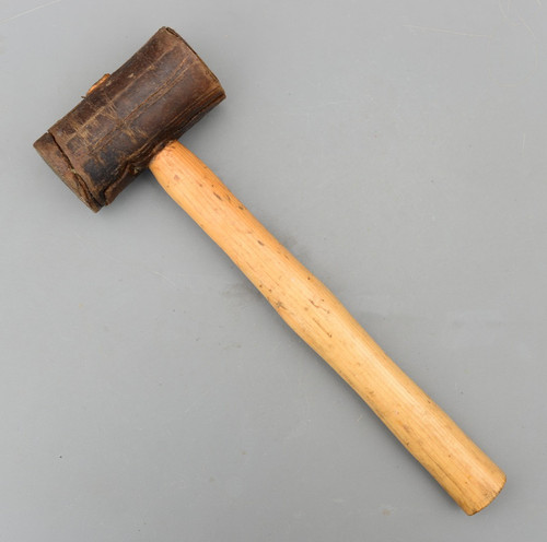 Vintage rawhide hammer mallet - hammer,