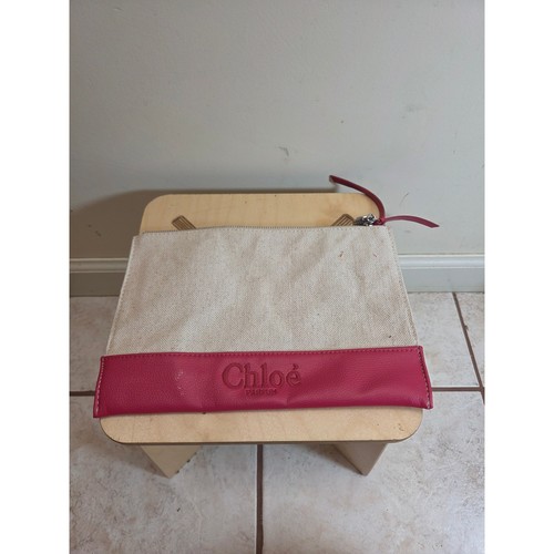 Chloe parfums canvas clutch - parfums,