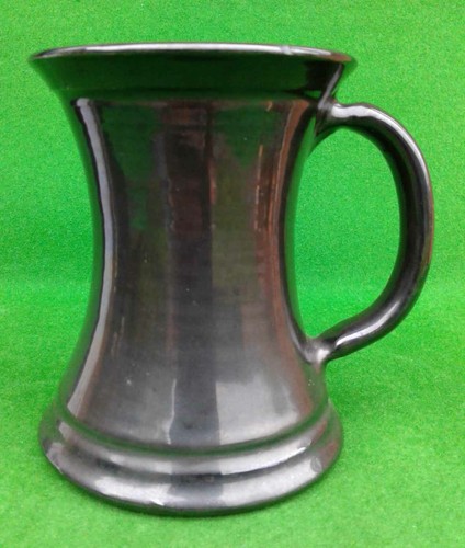 Black ceramic pewter effect - pewter,