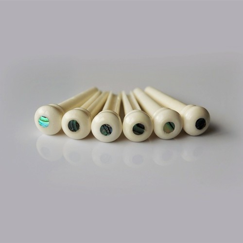 Bone abalone guitar bridge - abalone,