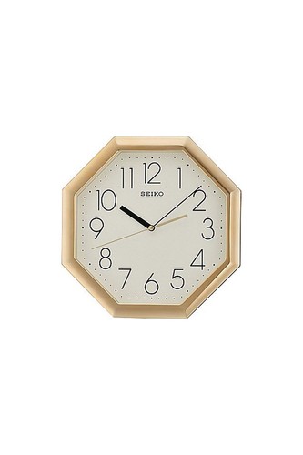 Seiko octagonal gold tone - octagonal, wall