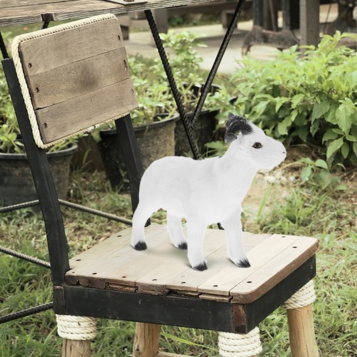 Reusable white goat figurine - reusable,