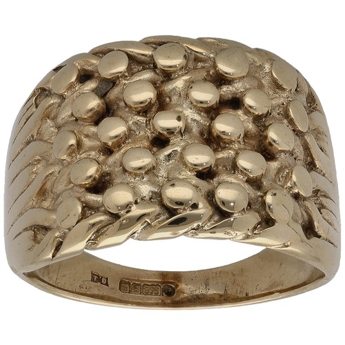 9ct gold ring keeper - gold,