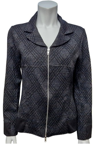 Wrapt ladies black grey zip - grey,