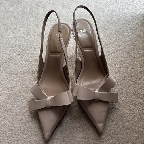 Zara women high hill beige - women's,