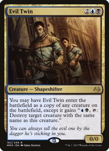 Evil twin modern - twin, 2017