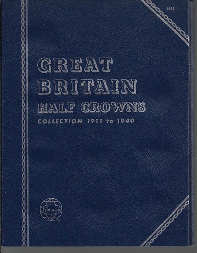 Halfcrown whitman coin folders - halfcrown,