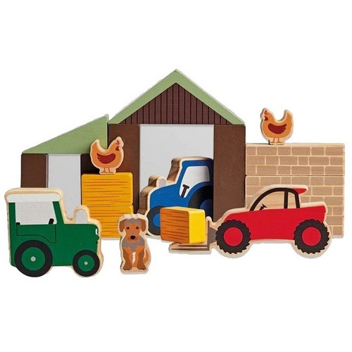 Tractor ted wooden farm play - wooden,