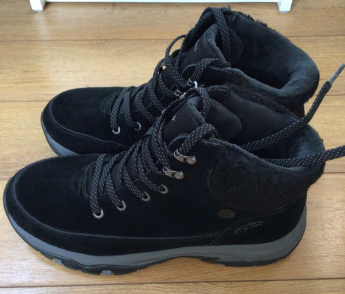 Sketchers black suede leather - suede,
