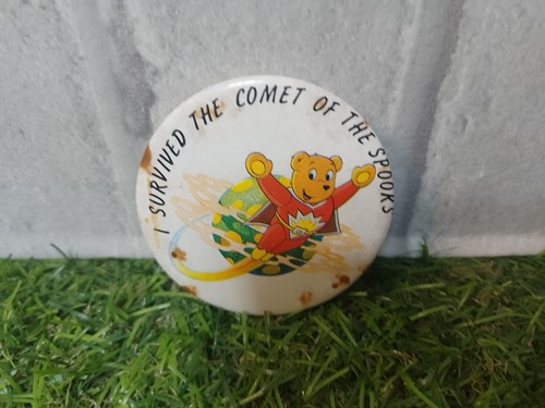 Superted pin badge from 1980s - pin,