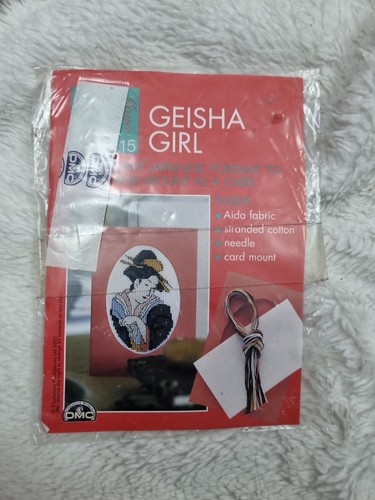 Geisha girl cross stitch - cross,