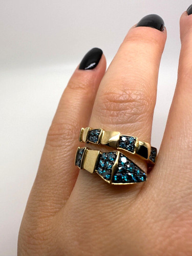 9ct yellow gold snake blue - 9ct,