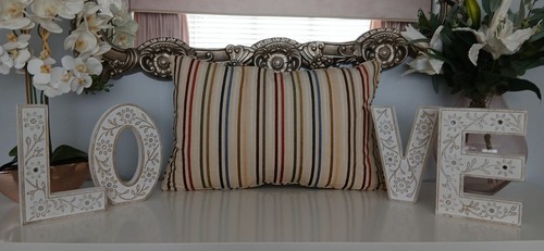 Oblong cushion cover stripes - cushion,