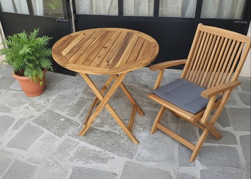 Garden wooden dining table - garden,