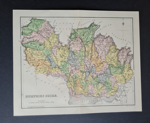 Antique map of - (1886),
