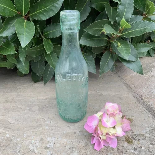 Old glass bottle niblett co - glass,