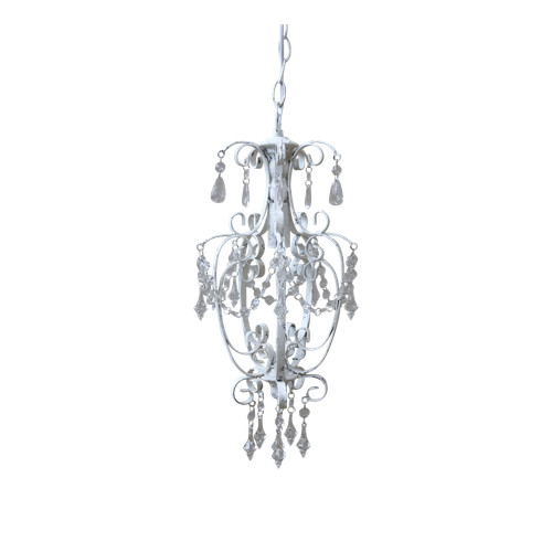 White french chandelier - white,