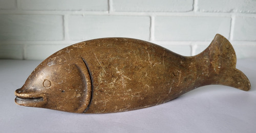 Old vintage heavy soapstone - old,
