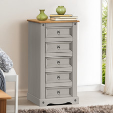 Corona chest drawers grey - chest,