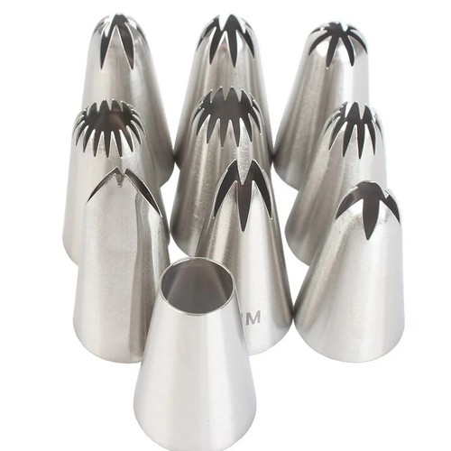 10pcs stainless steel icing - steel,