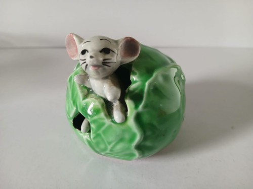 Vintage ceramic mouse a - ceramic,