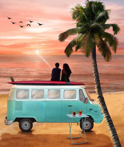 Nutex retro campers campervan - retro,