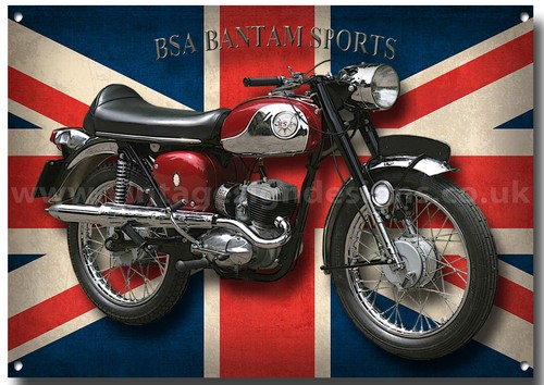 Bsa bantam sports metal sign - bantam,