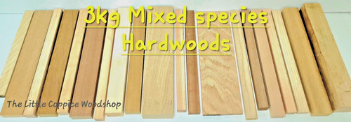 3kg mixed hardwood offcuts - hardwood,