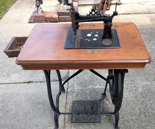 Antique elias howe treadle - antique,