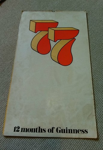 Guinness 1977 calendar - guinness,