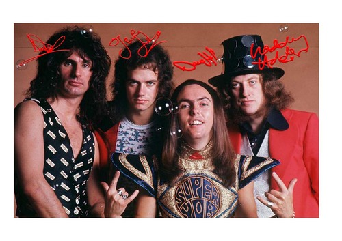 Slade signed mounted - a4,