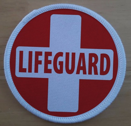 Lifeguard iron sew patch - lifeguard, on