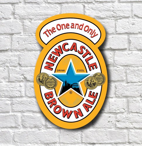 Newcastle brown ale - brown, sign