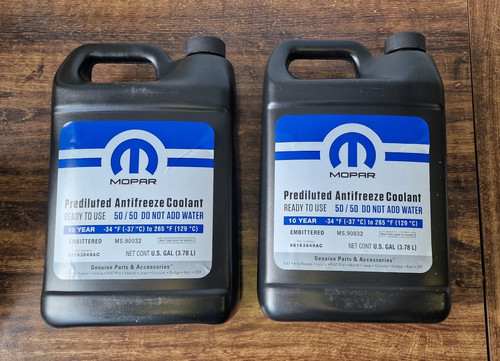 Mopar prediluted antifreeze - mopar,