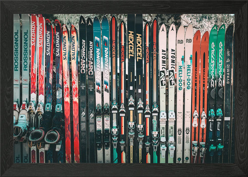 Idaho vintage ski wall framed - idaho,