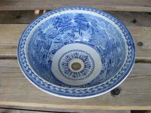 Victorian ceramic wash basin - a,