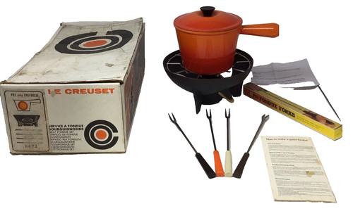 Vintage creuset meat fondue - le,