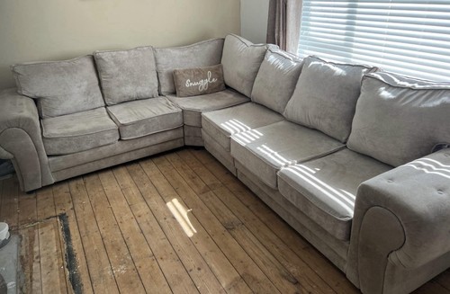 Beige chenille corner - beige, 6