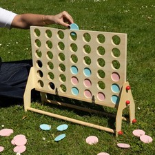 Giant wooden four row - four, a