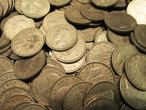 Shilling coins old - coins,