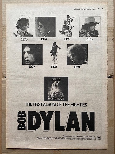 Bob dylan saved poster - dylan,