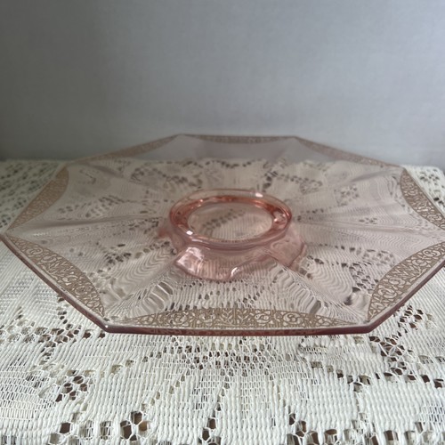 Vintage pink depression glass - vintage,